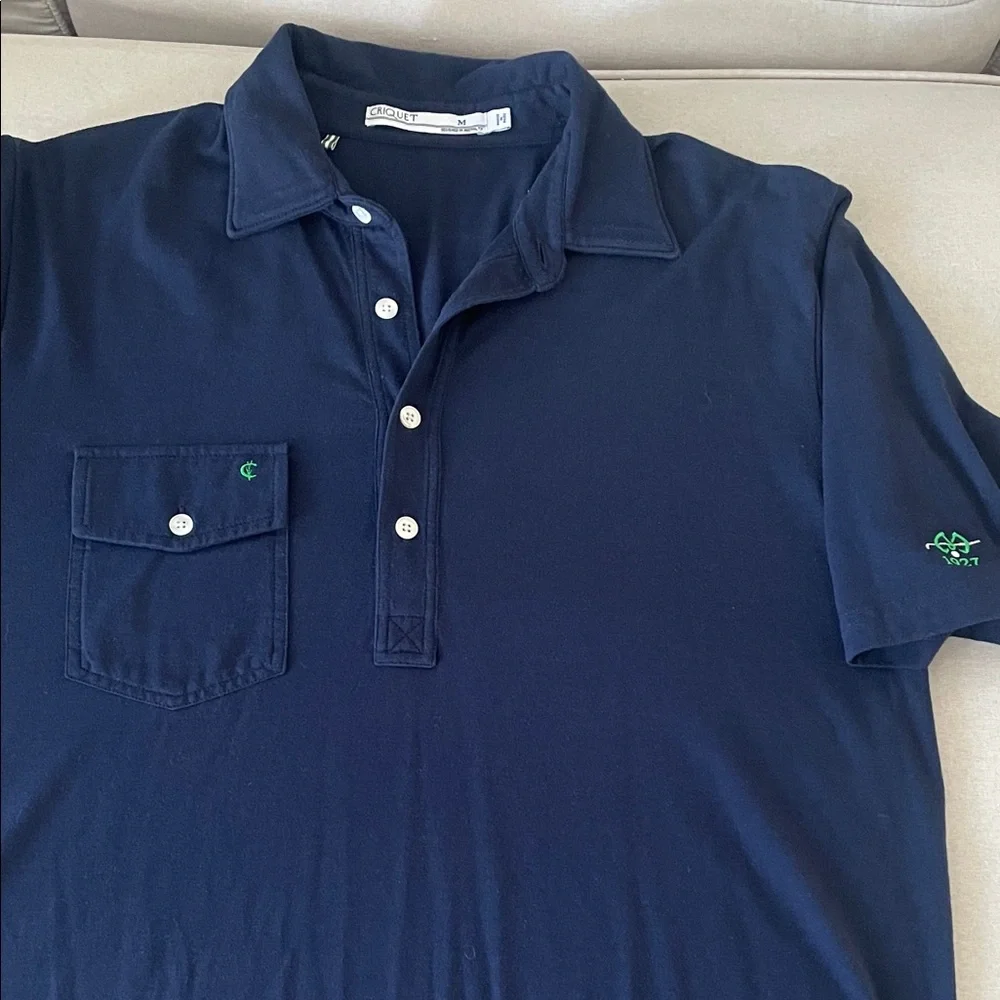 Criquet Dark Blue Polo Shirt